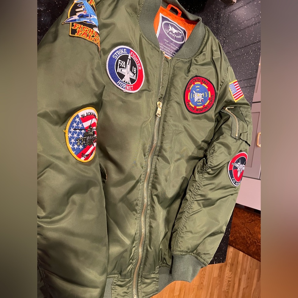 US Air Force style bomber jacket